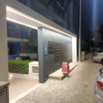 iluminação entrada de predio